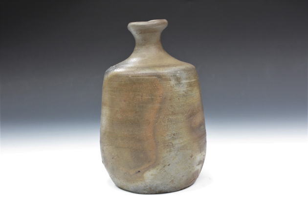 柳瀬美術店 / 金重陶陽「備前徳利-1」共箱[KANESHIGE Toyo]Sake Flask