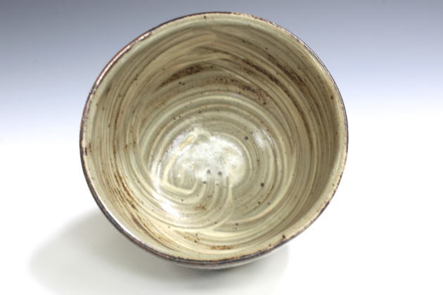 柳瀬美術店 / 島岡達三「象嵌赤繪草花文盌」共箱[SHIMAOKA Tatsuzo]Tea bowl